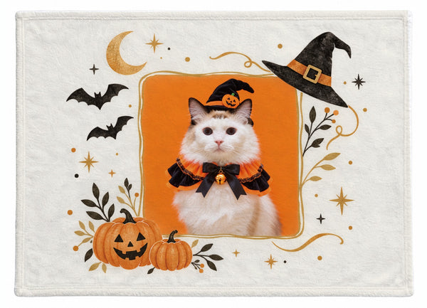 シアン ハロウィン限定ふわふわブランケット(M)