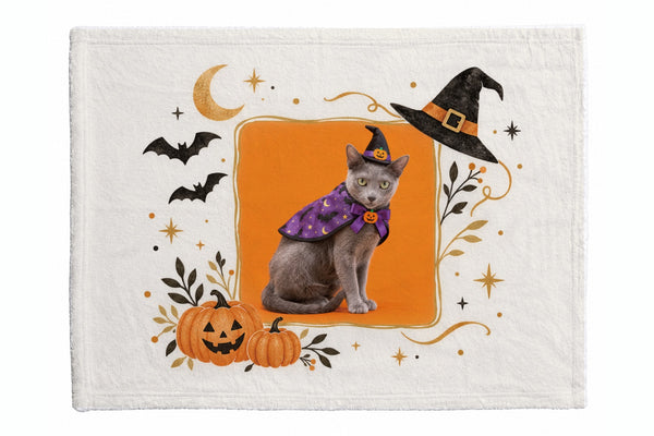 グレイ ハロウィン限定ふわふわブランケット（S）