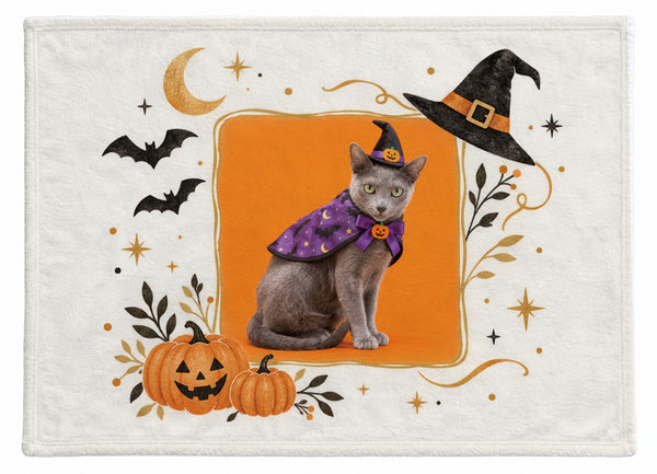 グレイ ハロウィン限定ふわふわブランケット(M)