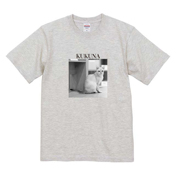 くくな モノクロ写真コットンTシャツ