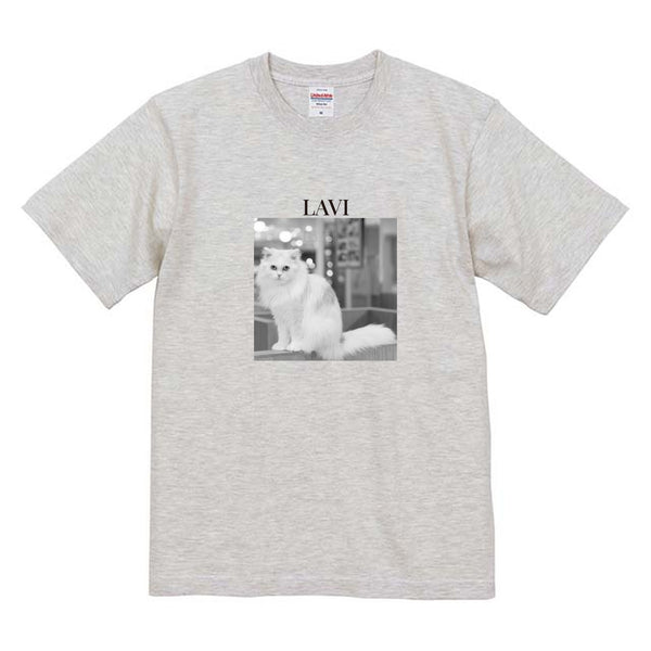 ラヴィ モノクロ写真コットンTシャツ