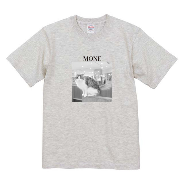 モネ モノクロ写真コットンTシャツ