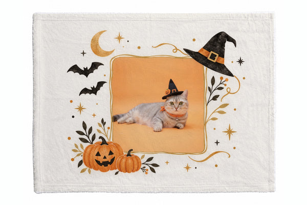 モカ ハロウィン限定ふわふわブランケット（S）