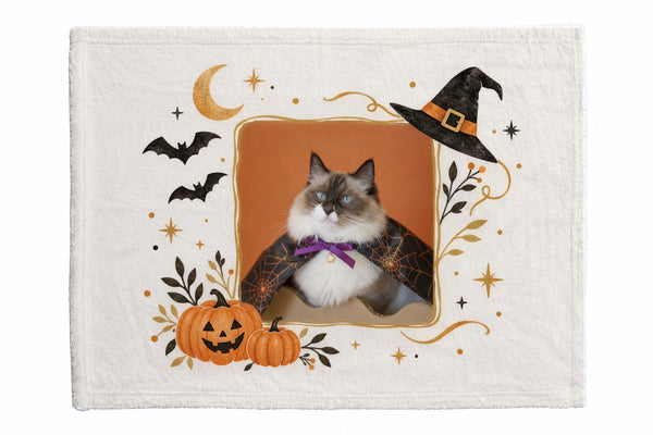 さんま ハロウィン限定ふわふわブランケット(S)